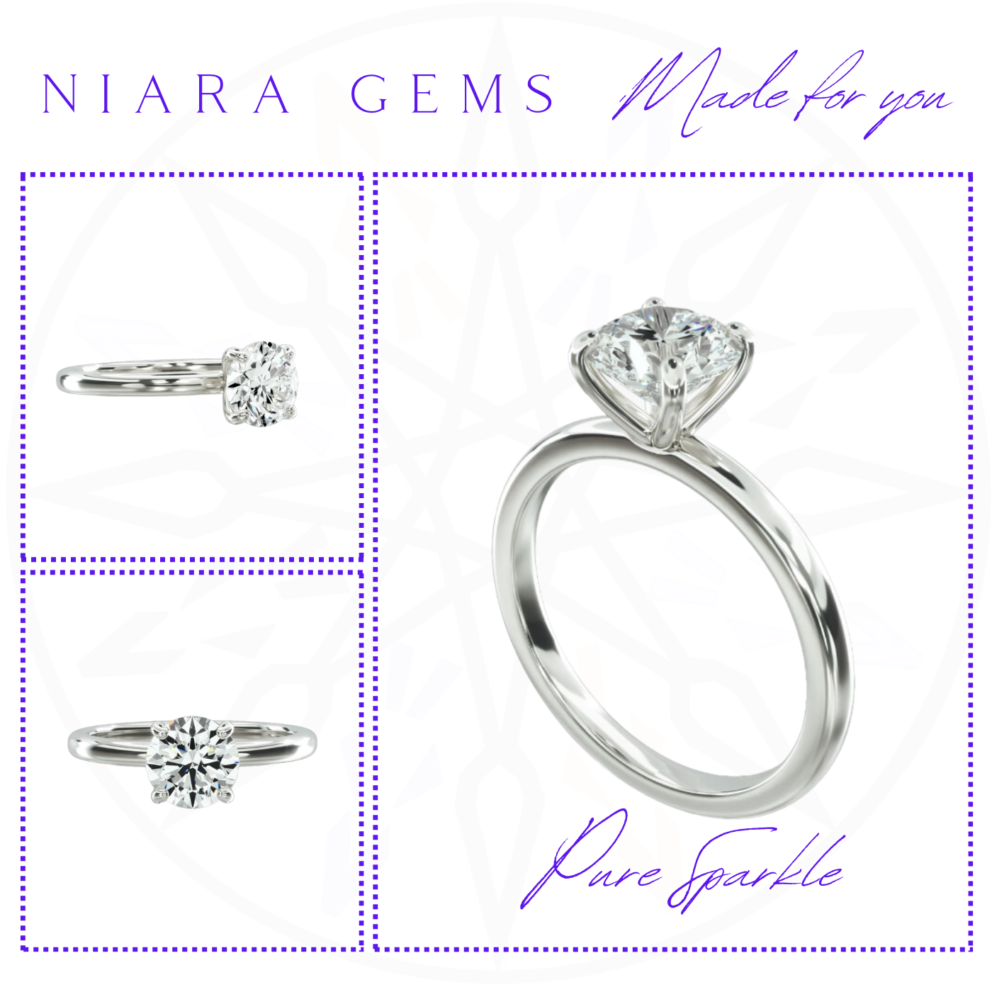 แหวนเพชร GIA รอบ 1.01 กะรัต – N VVS 1 EX/EX/EX ID322453